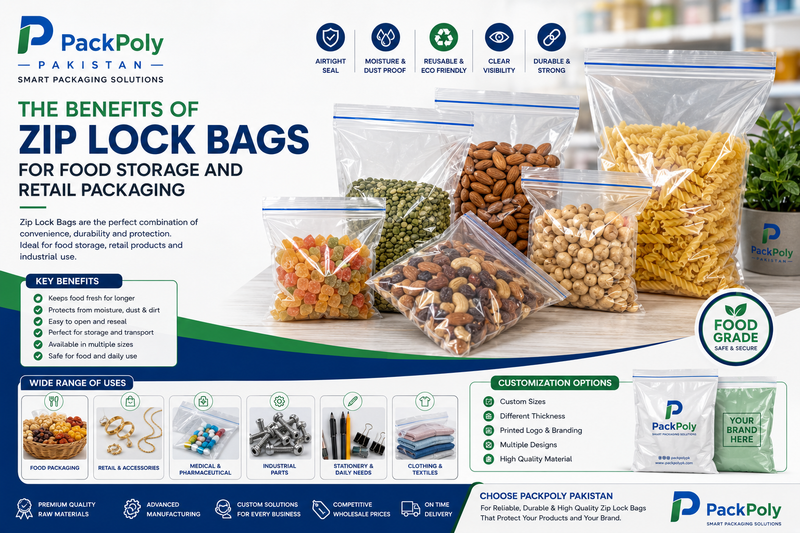 The Benefits of Zip Lock Bags for Food Storage and Retail Packaging