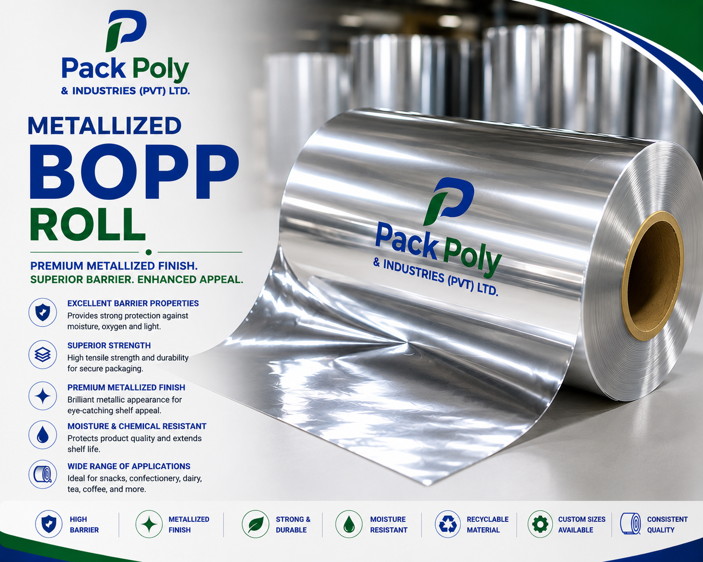 Metallized BOPP Roll