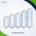 PE Shrink Film Rolls – 12, 14, 15, 17 & 19 Inch