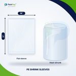 PE Shrink Sleeves – 16 x 17 Inch & Custom Sizes