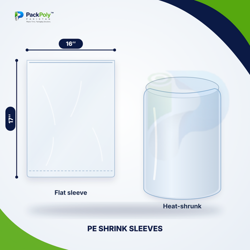 PE Shrink Sleeves – 16 x 17 Inch & Custom Sizes