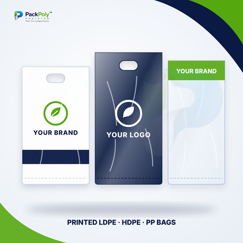 Printed Shopping Bags – Custom Logo Plastic Bags (LDPE, HDPE, PP)